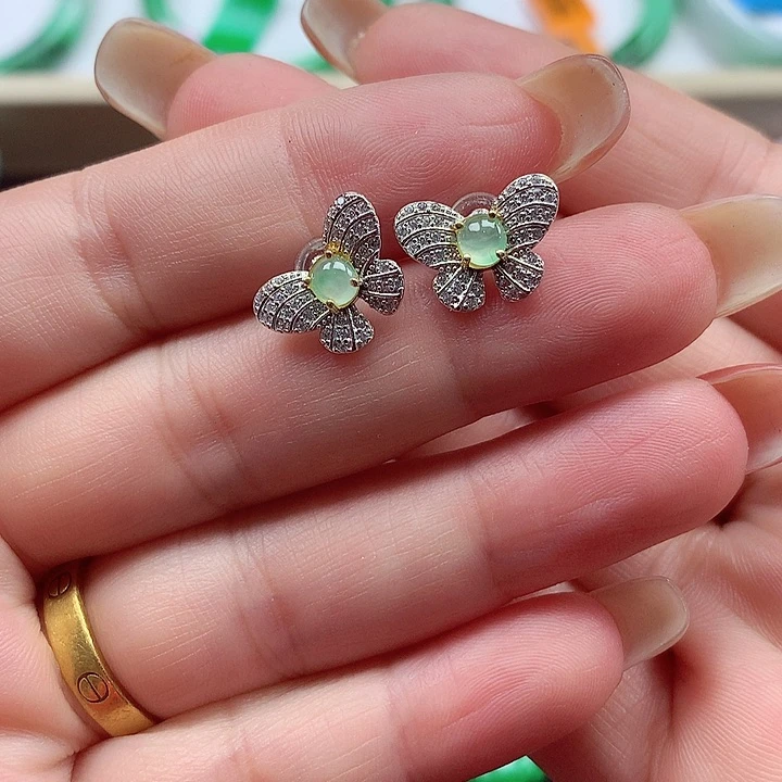 颈饰银S925镶嵌翡翠翡翠