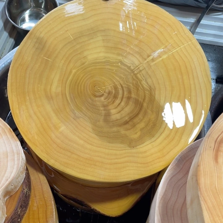 银杏木实木加圈发货如图