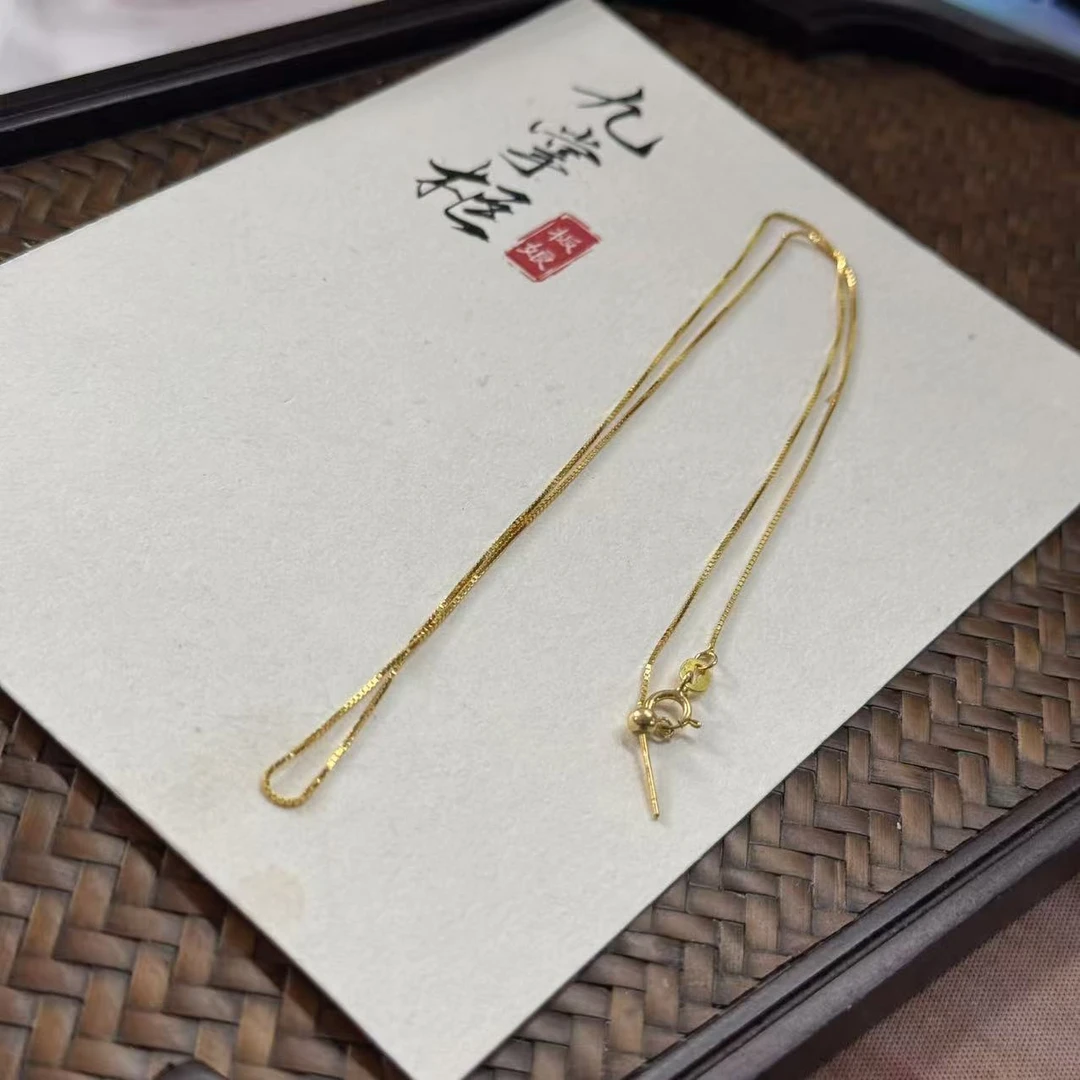 链子925银 银S925链子项链简约百搭时尚针式可调节45cm