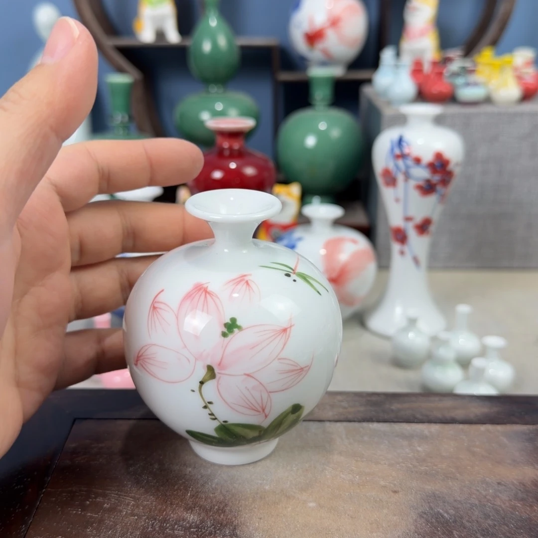 陶瓷手工小花器摆件