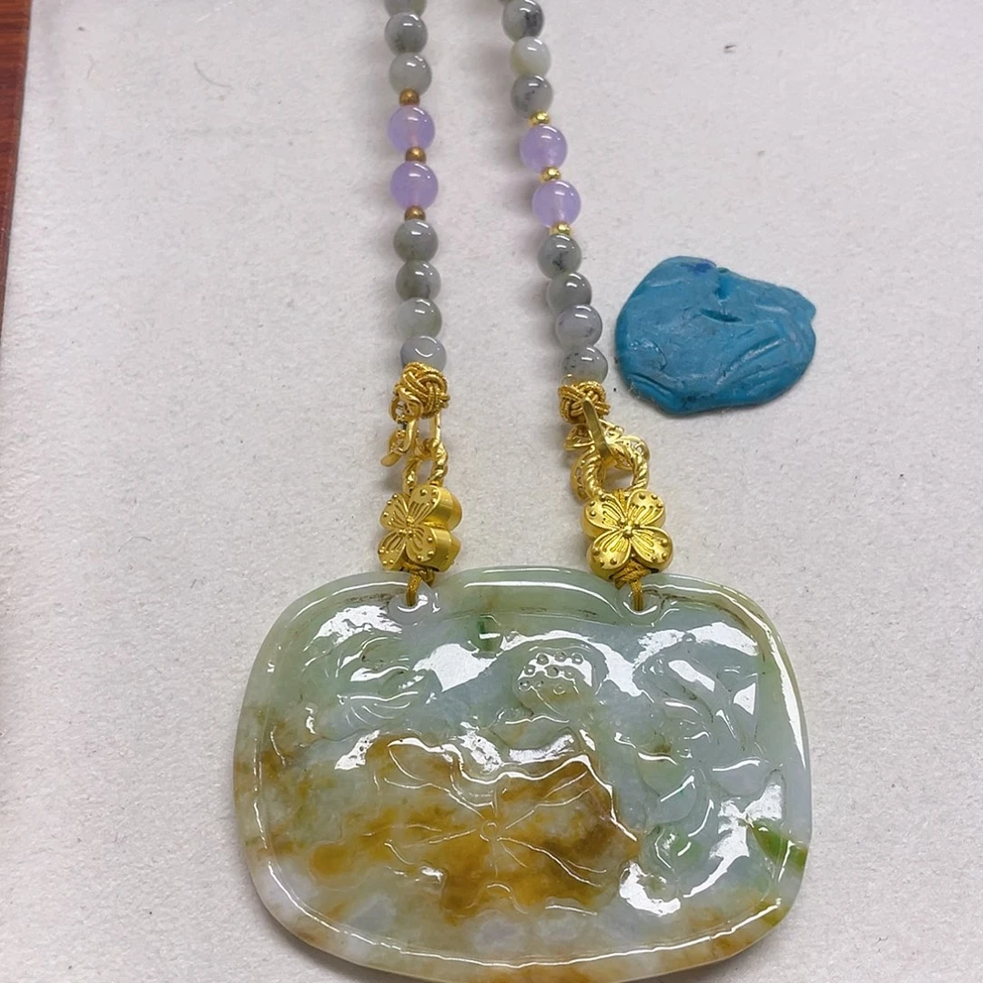 翡翠未镶嵌颈饰吊坠