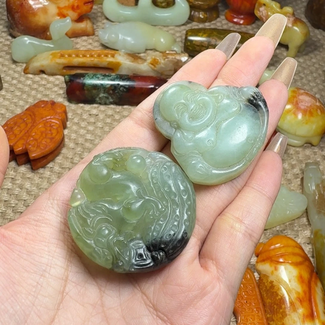 顺***然吊坠白玉菩提挂件