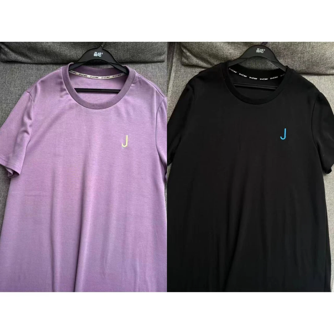 【芋泥时光】字母J刺绣T恤连衣裙休闲夏季半袖宽松圆领