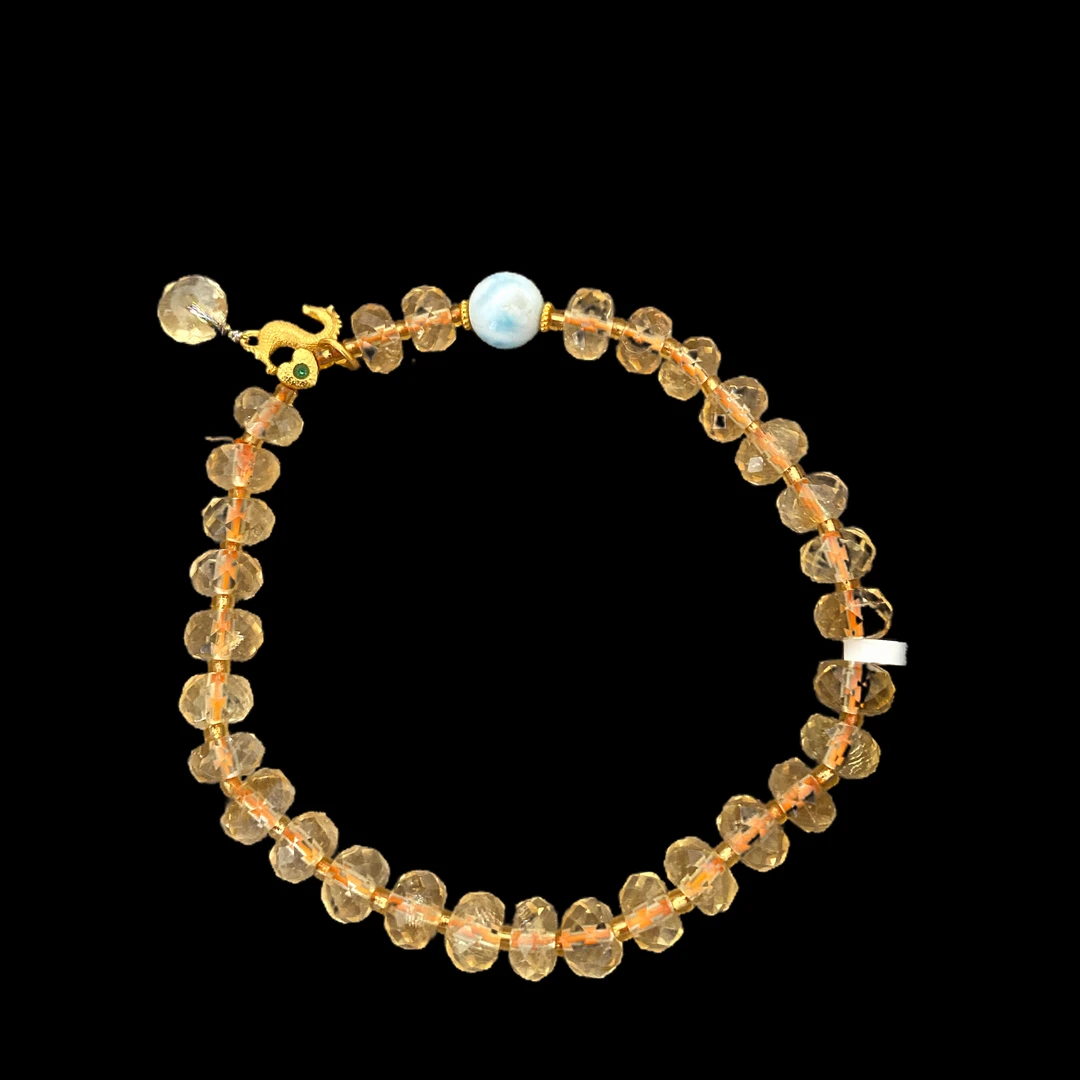 V7590 黄水晶手串（孤品）.