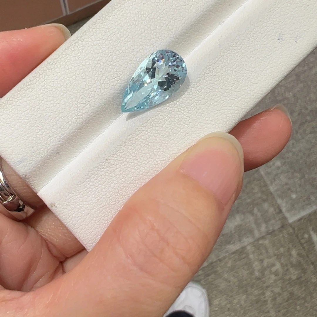 海蓝宝石裸石5.18ct圣玛利亚