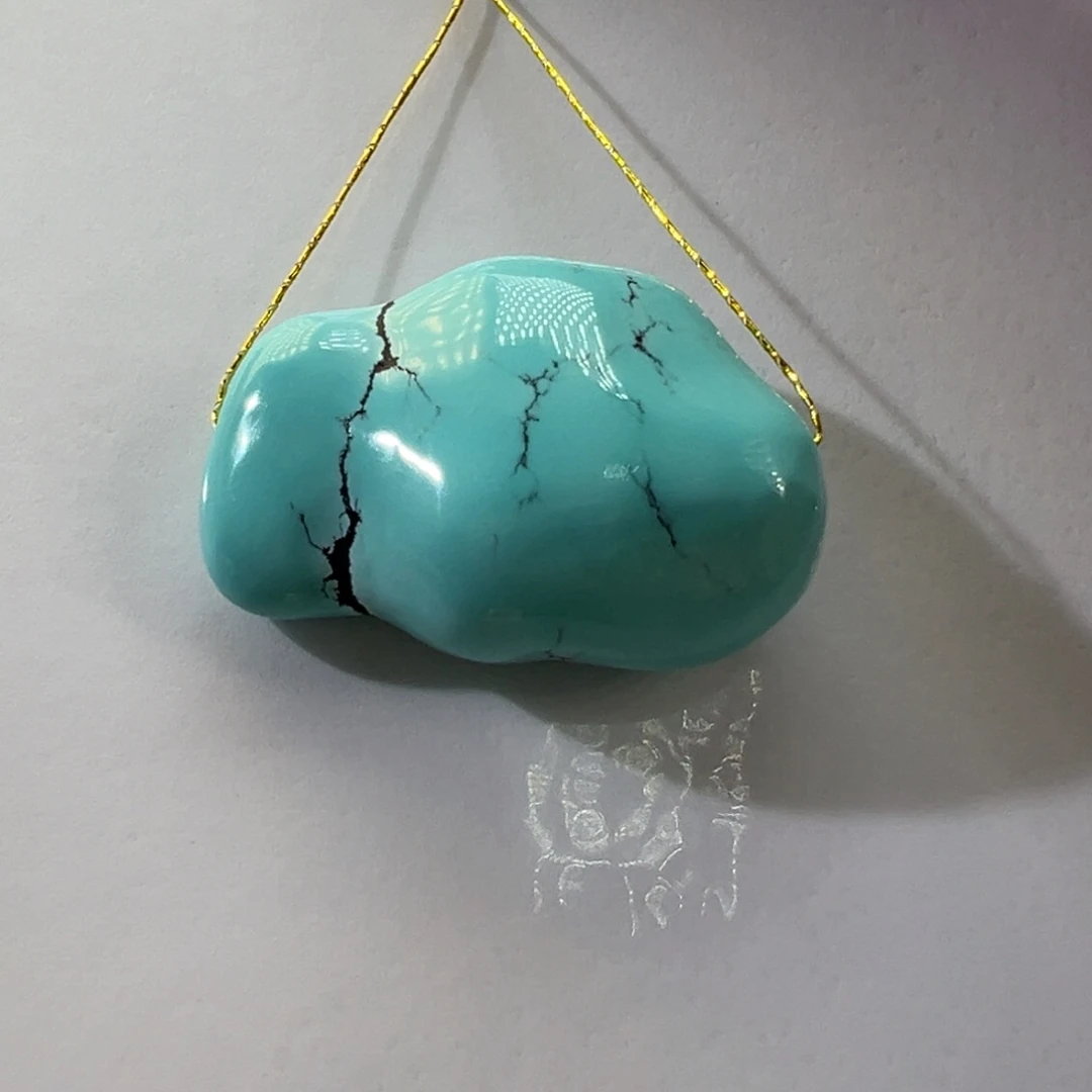 绿松石未镶嵌挂件