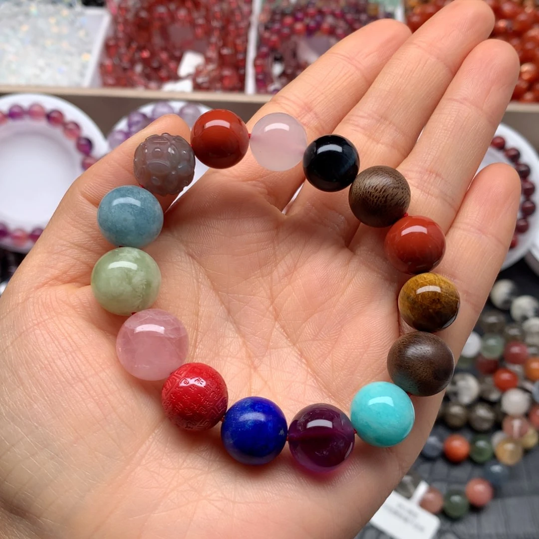 水晶手链未镶嵌带****?多宝12