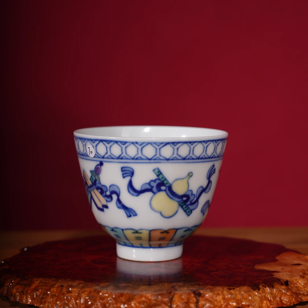 70清光绪斗彩杯瓷器收藏 文物商店 明清瓷 非仿古工艺品