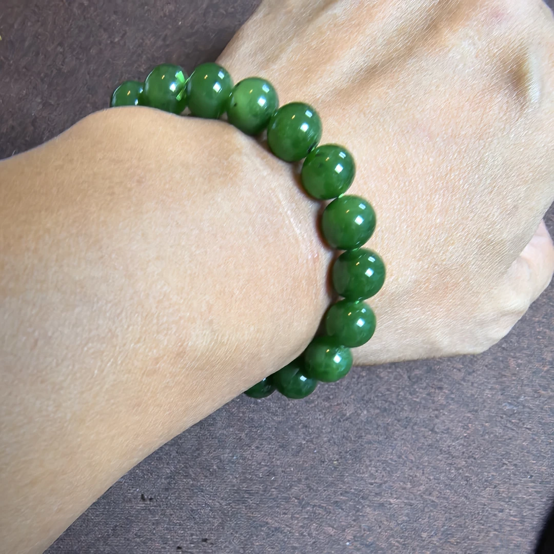 俄料碧玉精品手串卡8