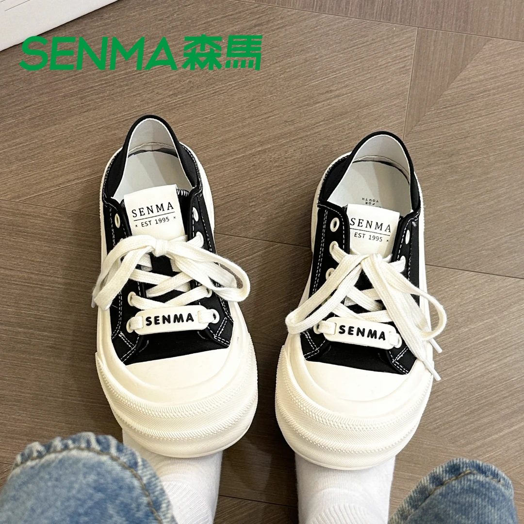 SENMA/森马春季新款时尚女鞋福袋休闲单鞋厚底增高平底运动鞋0018