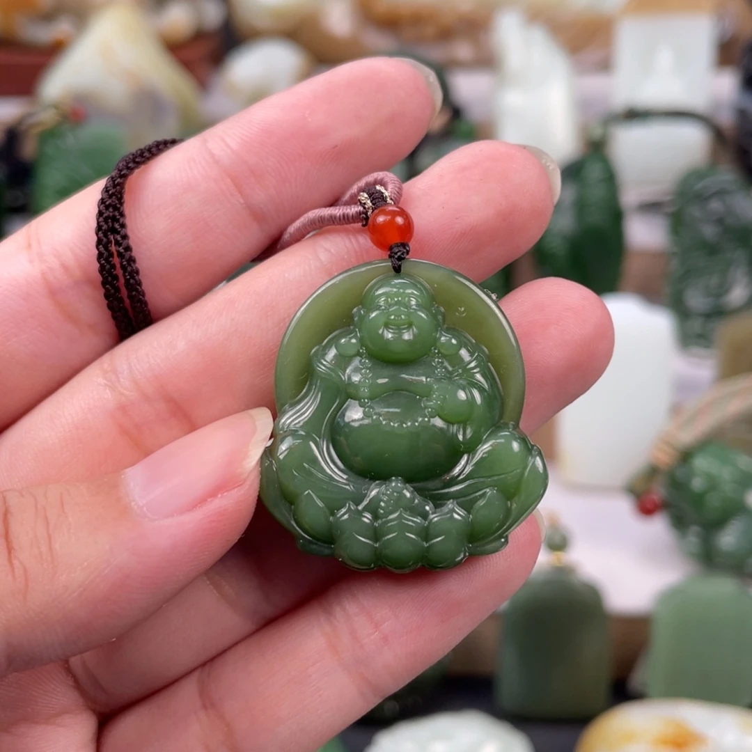 和田玉未镶嵌挂件