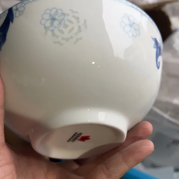 六寸玫瑰情人面碗
