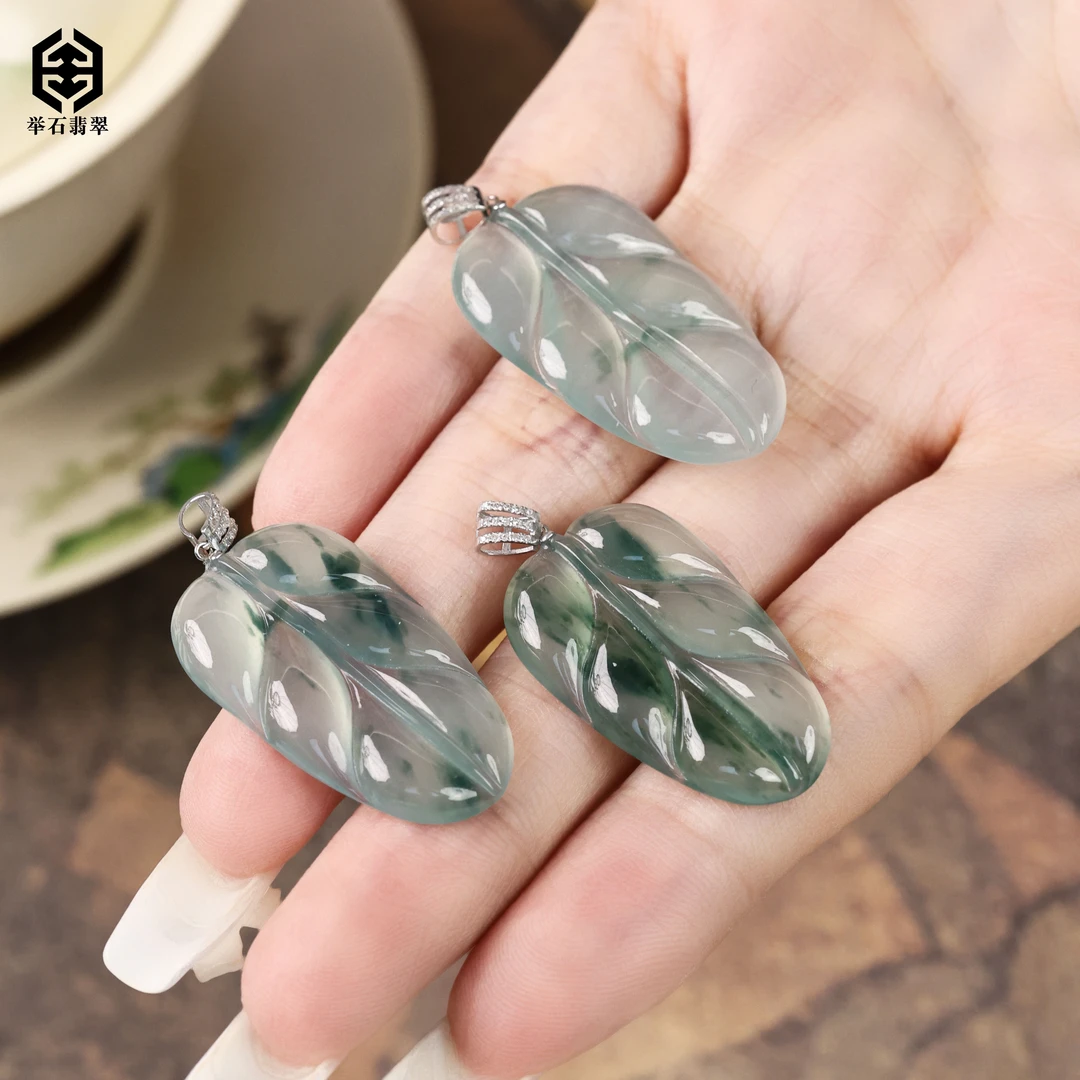 【举石臻品】TH0912-512-50翡翠吊坠18k(一件/多样性发）R