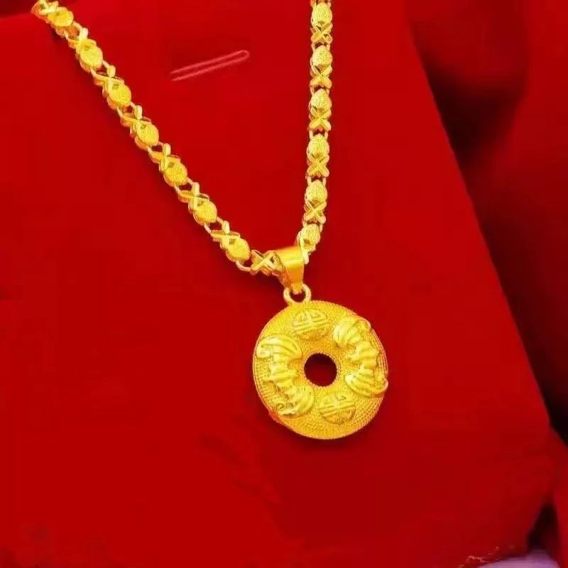 合金项链 平安扣项链 项链可以选 锁骨链 女士项链 时尚百搭 经典