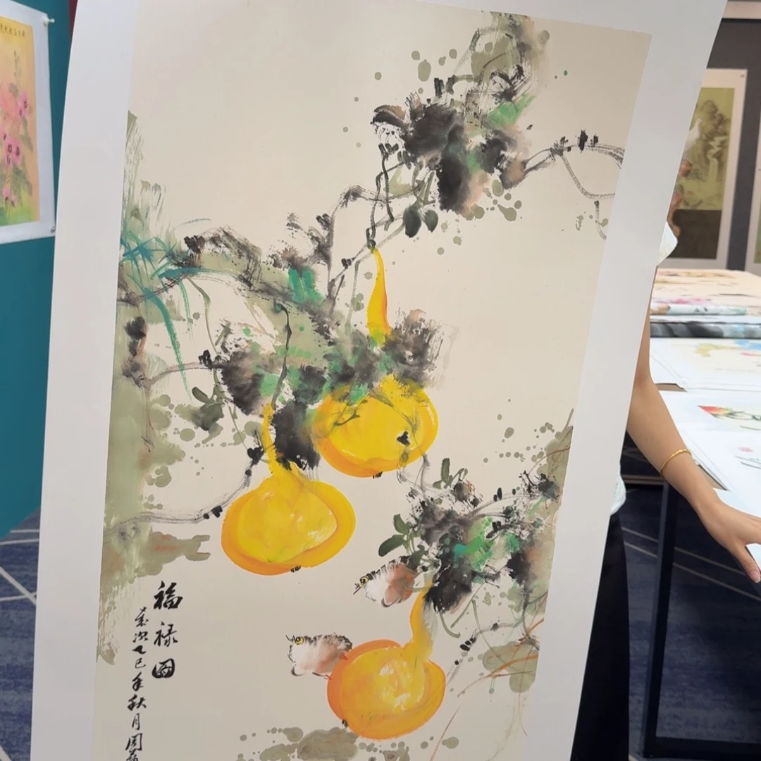 国画国画作品山水花鸟