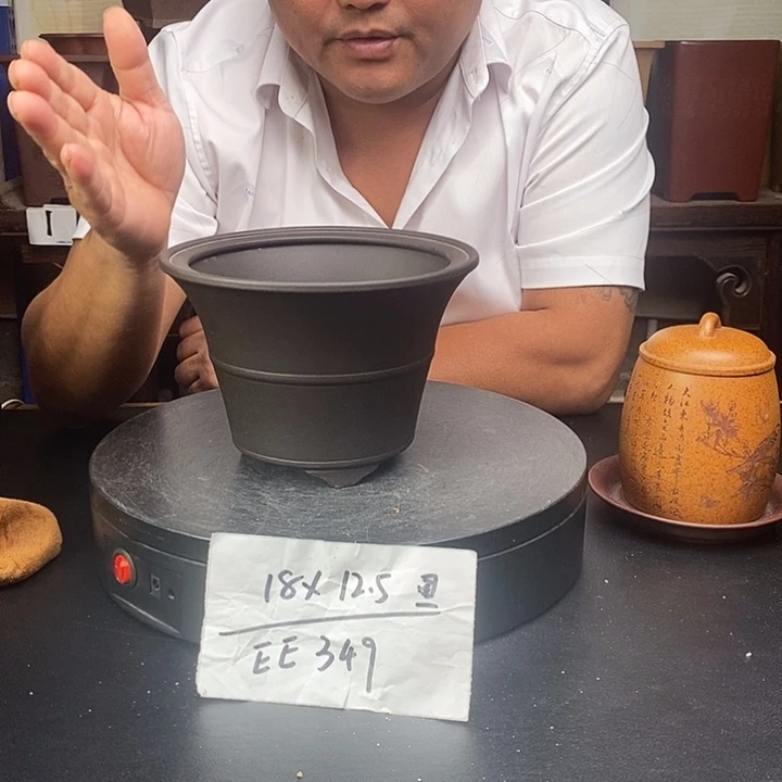 紫砂花盆货号一只EE349
