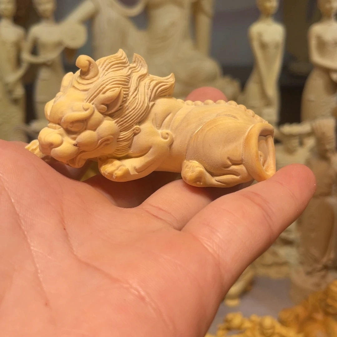 黄杨木小瑕疵貔貅