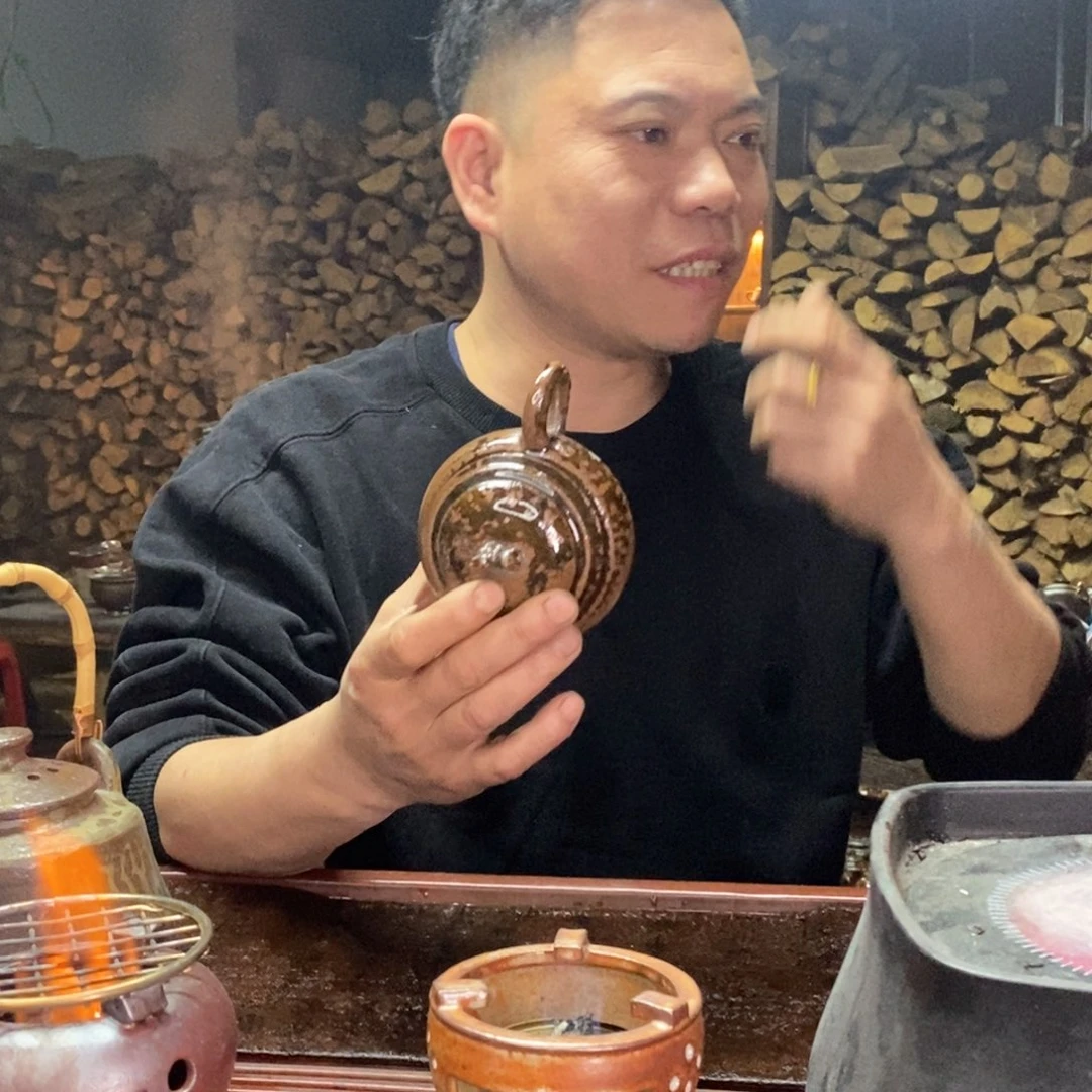 紫砂柴烧潇**✌云肩线壶