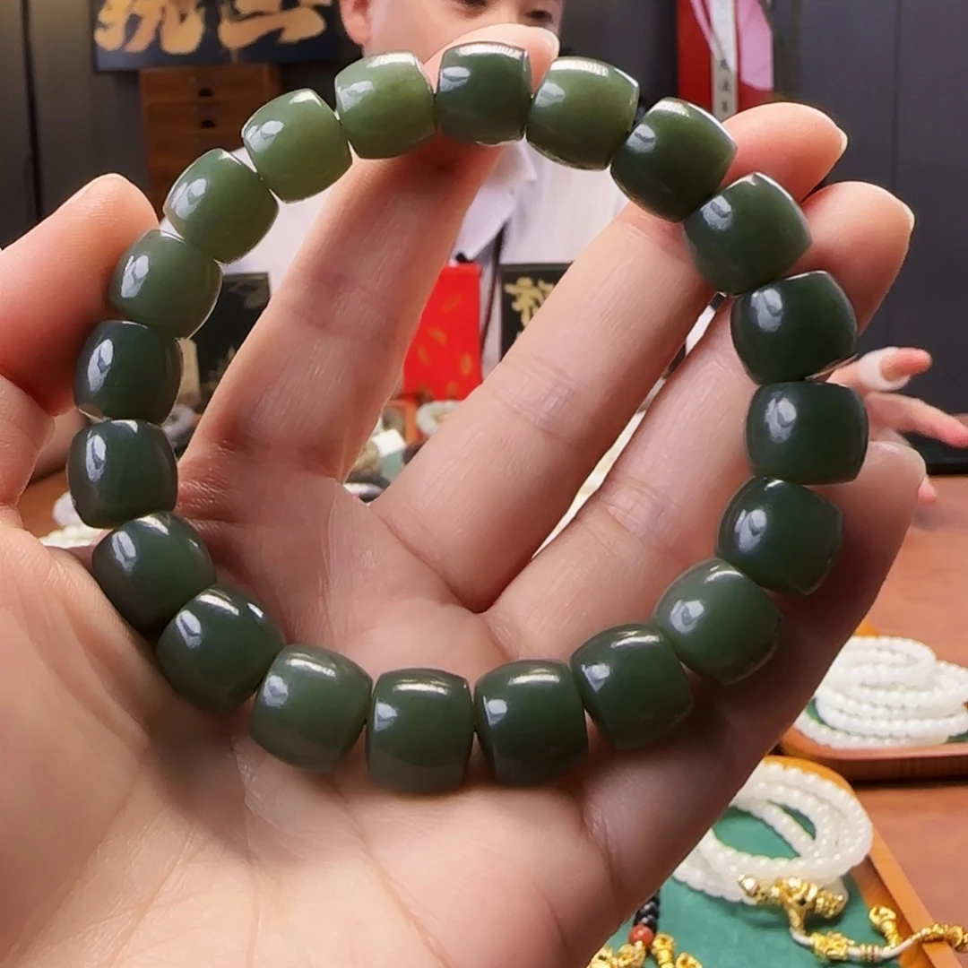 和田玉未镶嵌手链