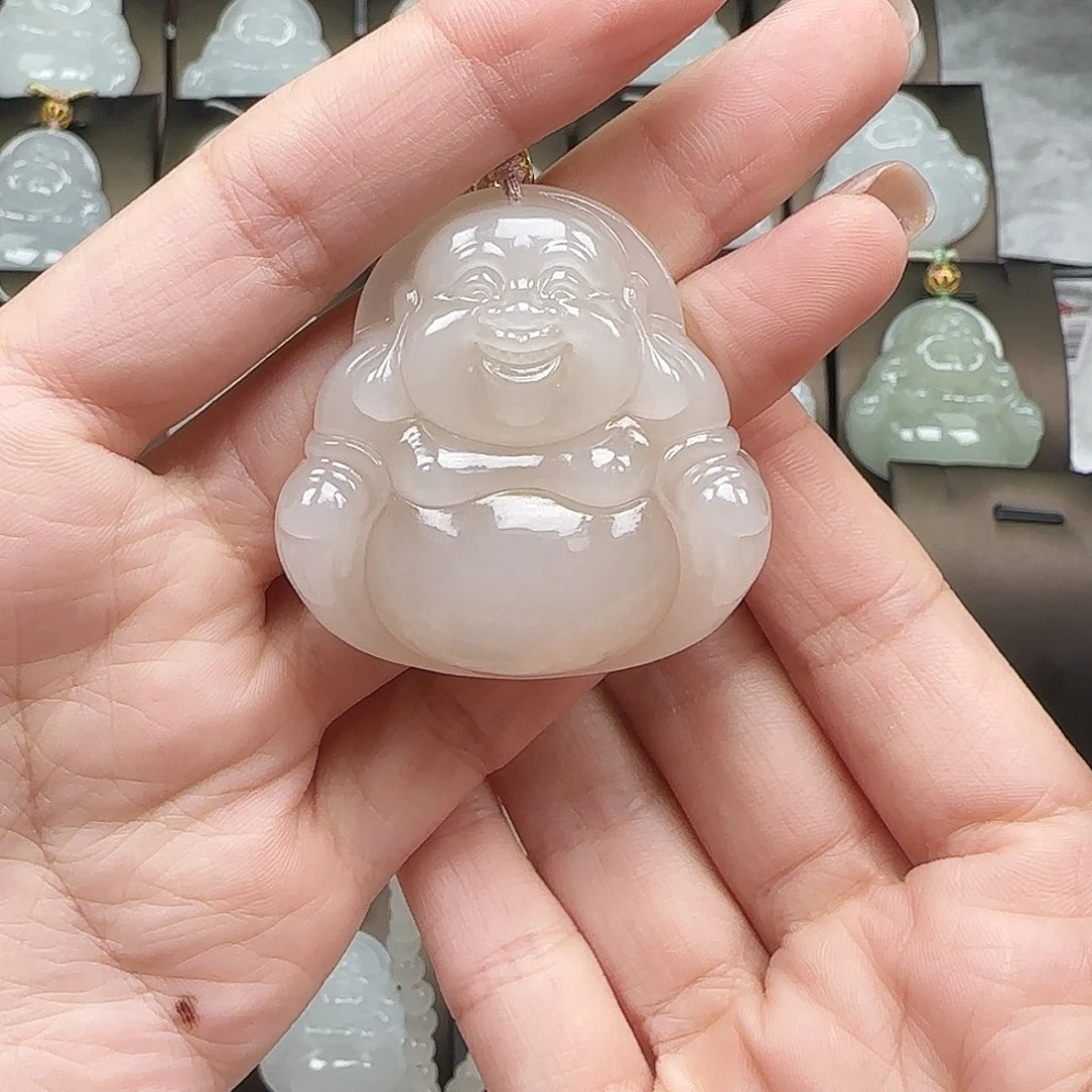 吊坠(赠链)18K金镶嵌和田玉