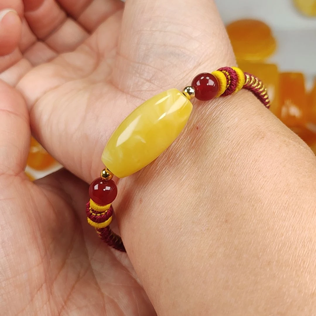 琥珀手链未镶嵌手链