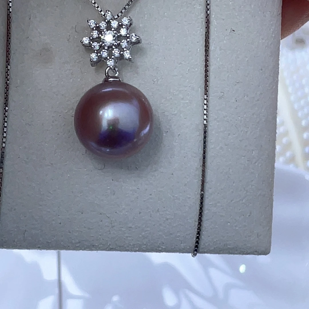 淡水珍珠颈饰银S925镶嵌