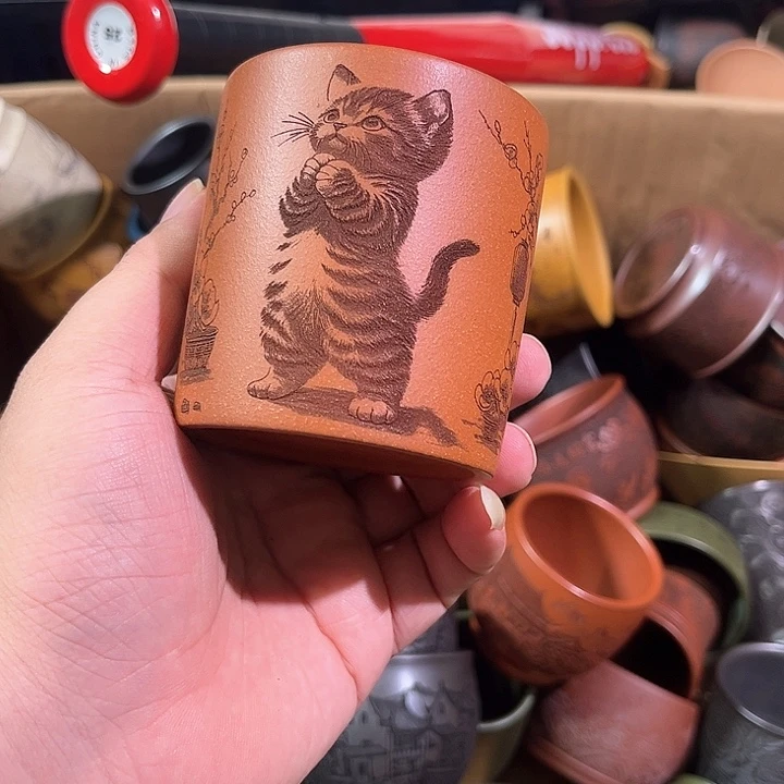 茶杯紫砂全手工紫砂主人杯