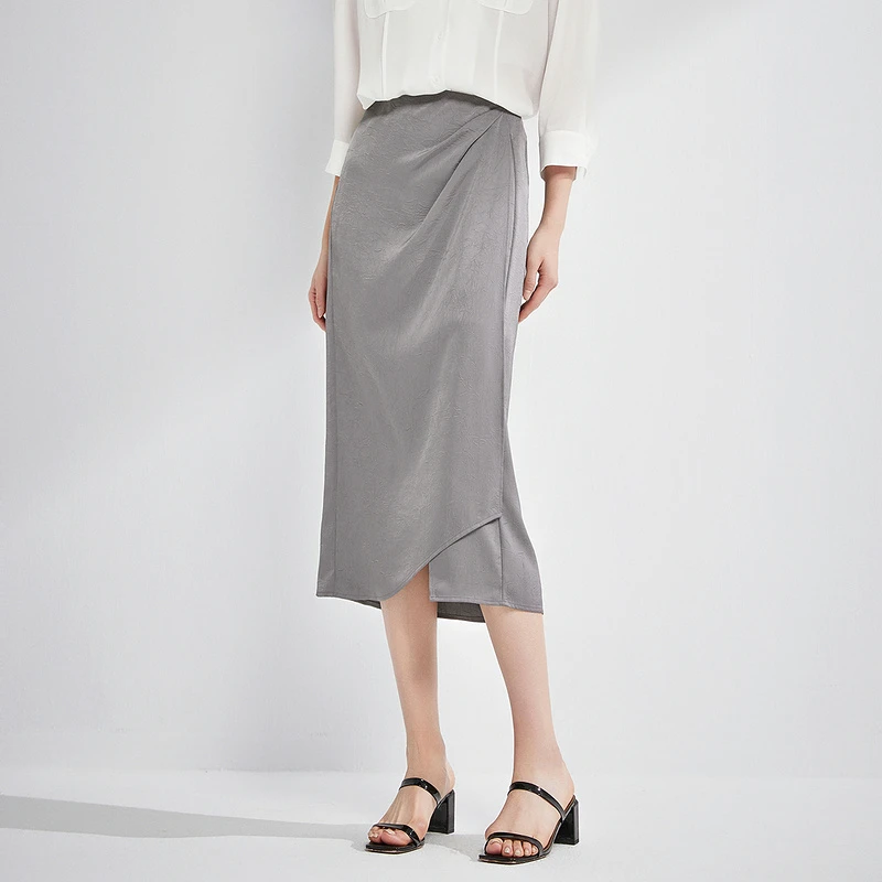 【丽公主专属】MOFAN摩凡夏新款巴黎灰半身裙MOB463911