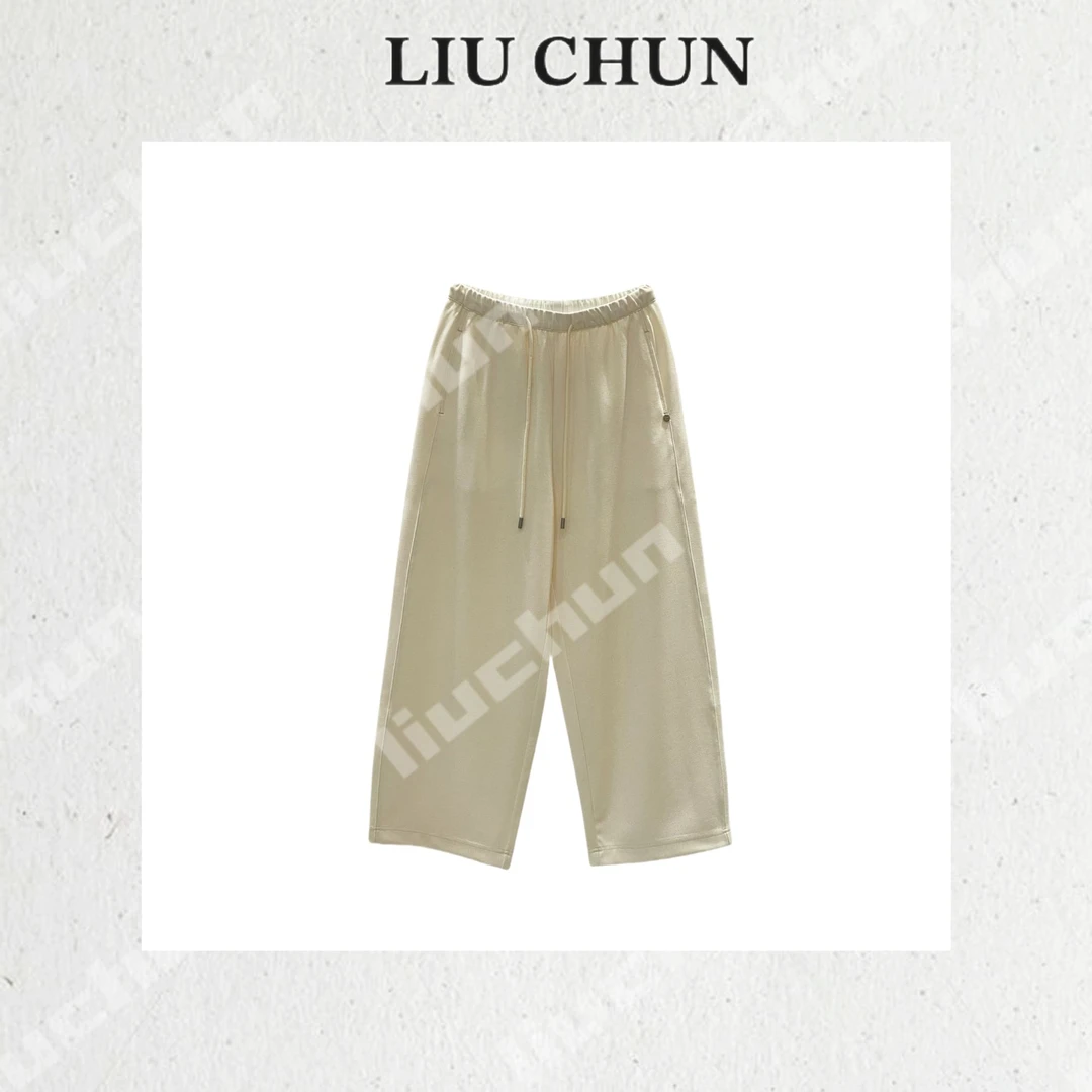 【口袋装饰】CHUN家夏款抽绳阔腿裤