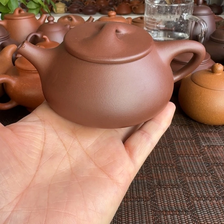 茶杯紫砂紫泥景舟微瑕200cc