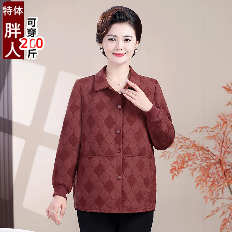 200斤中老年人秋装老太太外套60至70岁80老人衣服加肥加大妈妈款