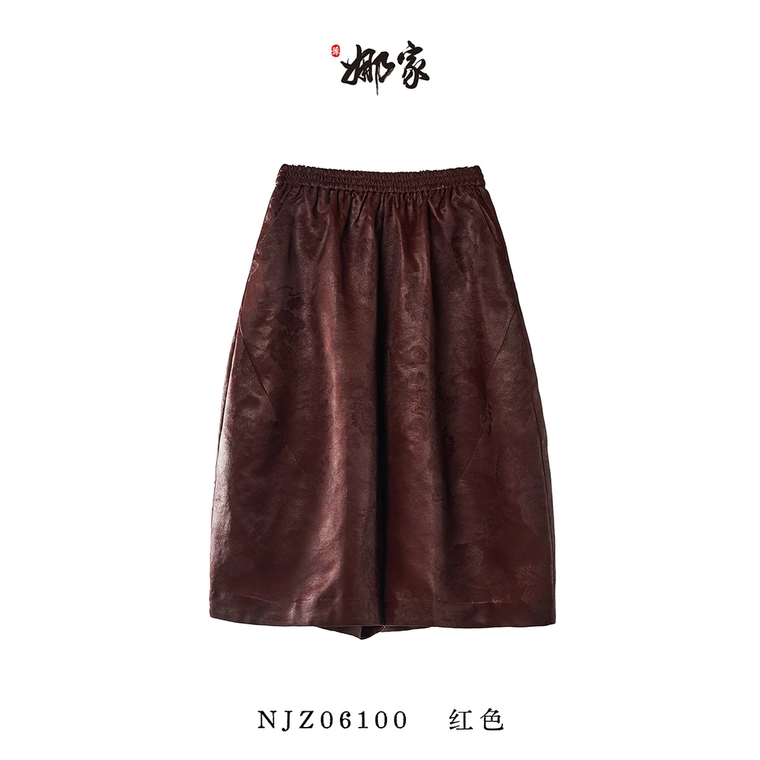 娜家国风·红云纱七分裤NJZ(06100)