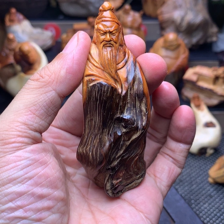 柏木（崖柏）崖柏陈化料手把件