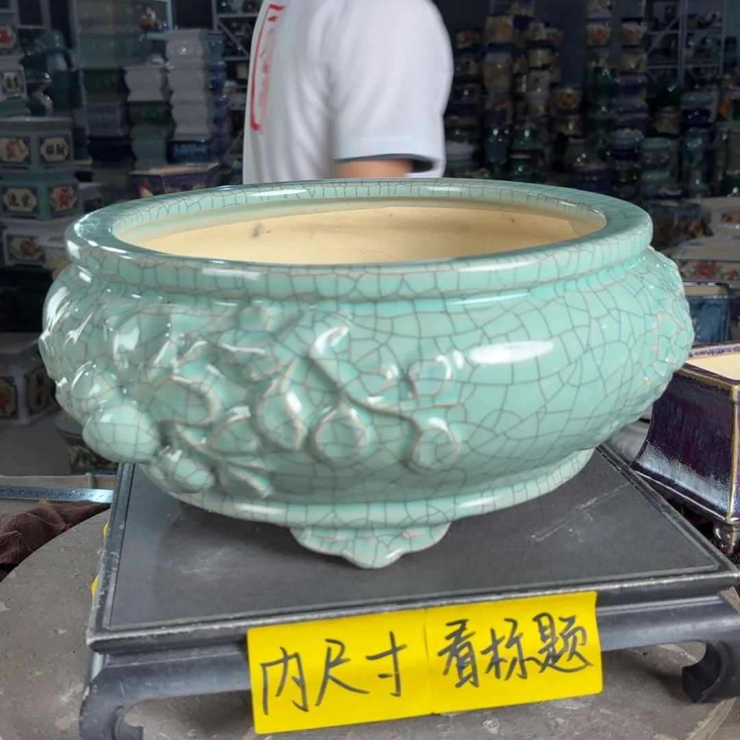 一风堂石湾花盆 内26*12微瑕缝隙