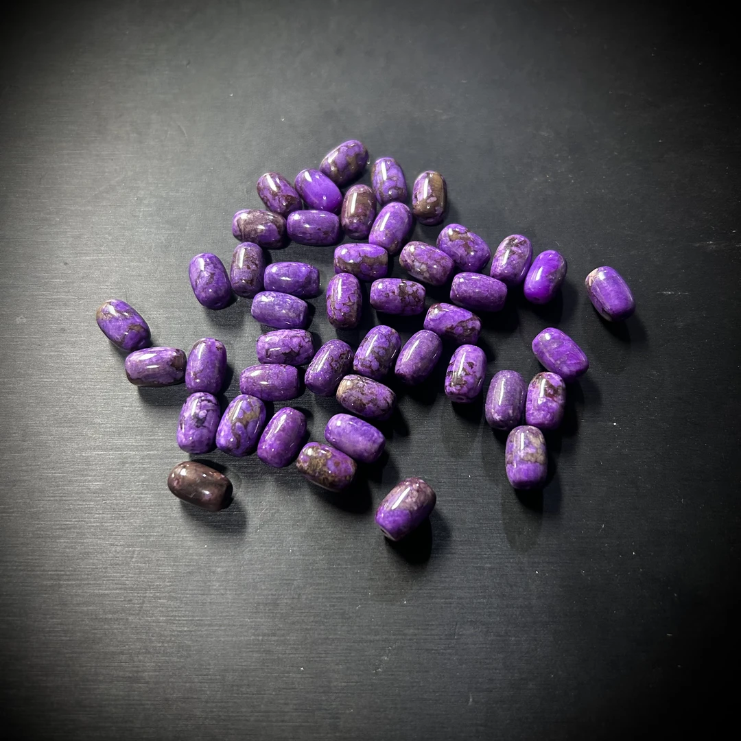 32001549带皮皇家紫桶珠单珠（多样性发其一）493