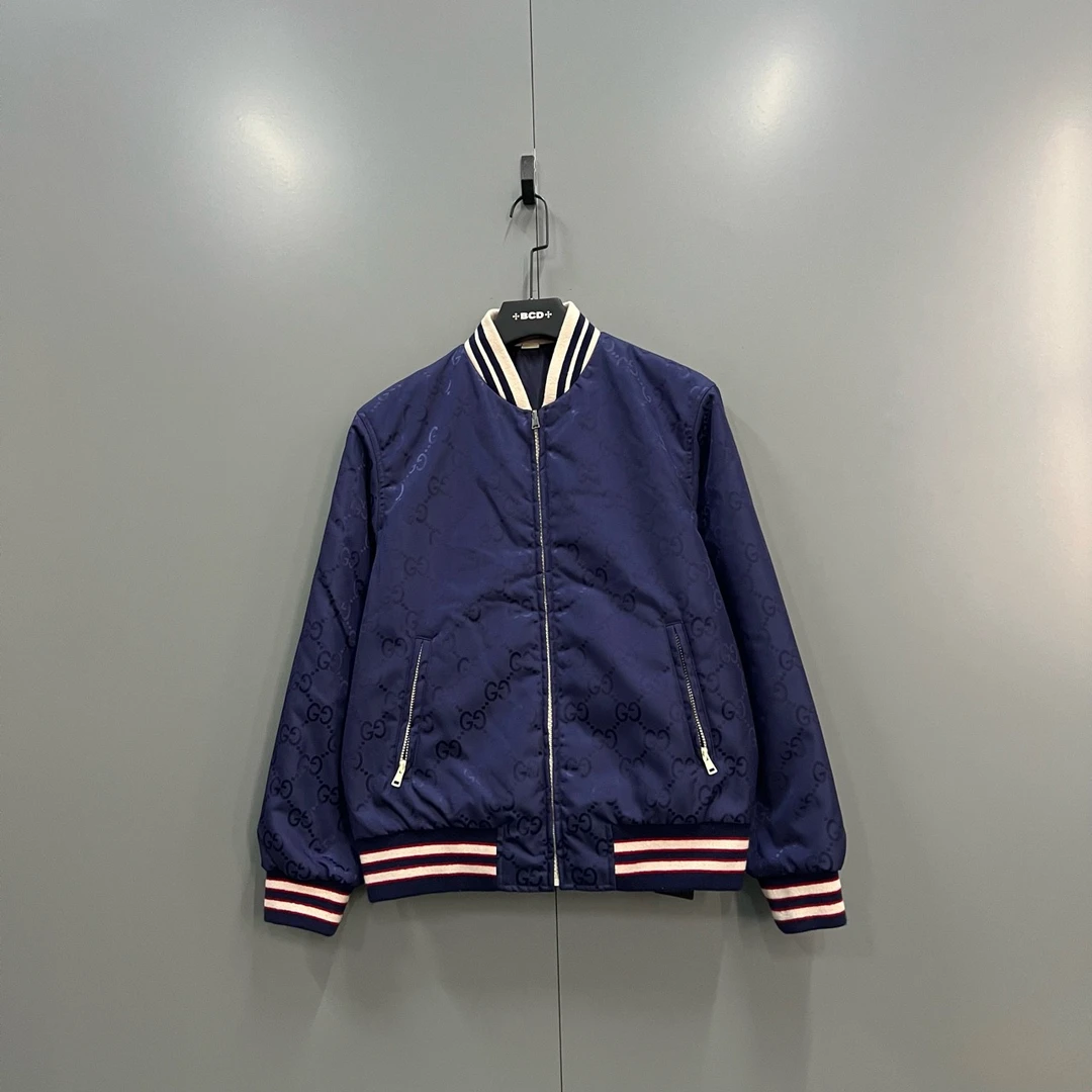 GUCCI 古驰 暗纹满印GG双面穿外套 46码/95新/17200/ki302834