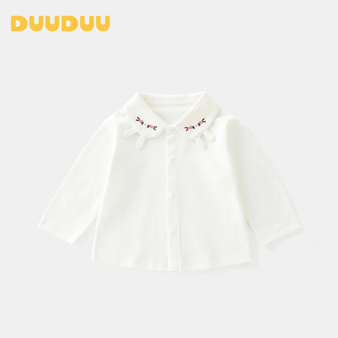 DUUDUU女童超萌长袖衬衫秋季衣服婴儿春装打底上衣宝宝卡通外出服