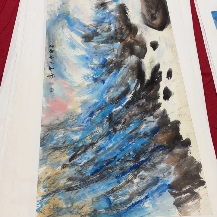 国画花鸟等图案为