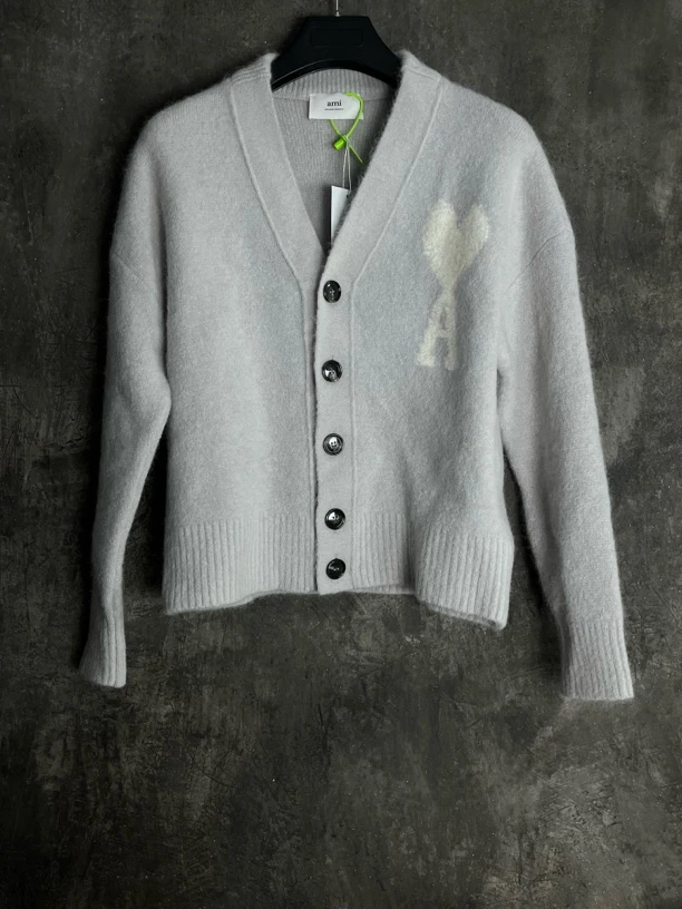 全新未使用 YSL/圣罗兰 XS码*1/Ami Paris爱心单排纽扣开衫/04055