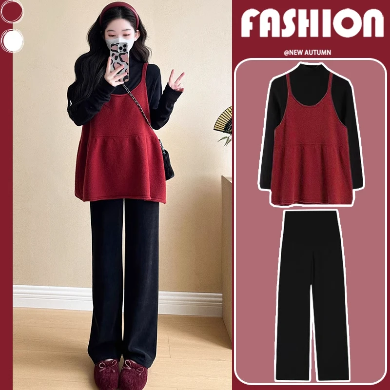 孕妇装秋季套装时尚洋气时髦2025新款孕妇装女2025新款爆款洋气