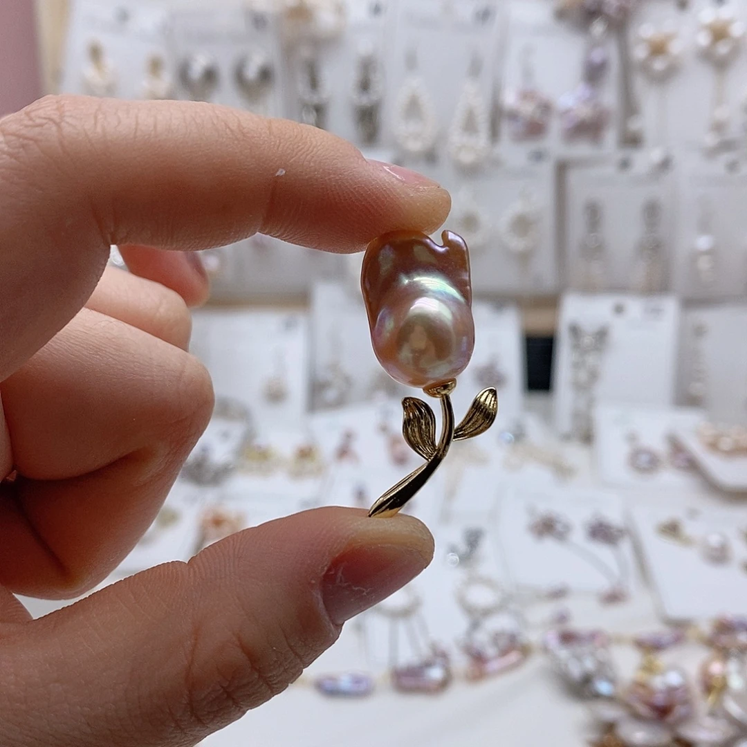 未镶嵌淡水珍珠耳饰