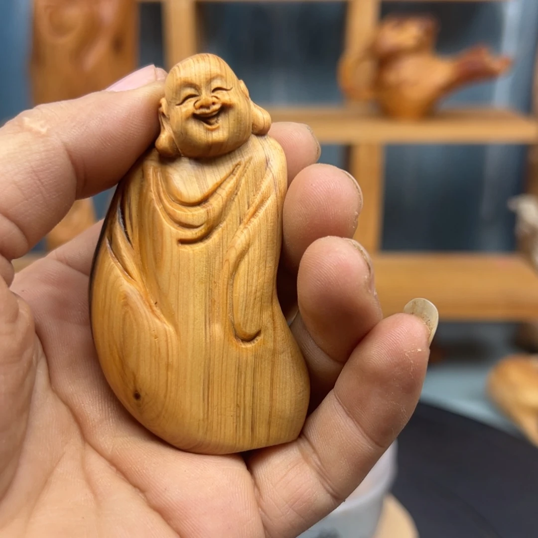 木今*崖柏木摆件手把件