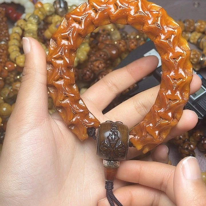 牛骨手串/手链蛇骨手串可调节