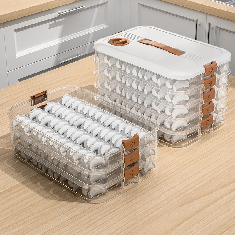 饺子盒家用食品级厨房冰箱收纳盒整理神器保鲜速冻冷冻专用馄饨盒