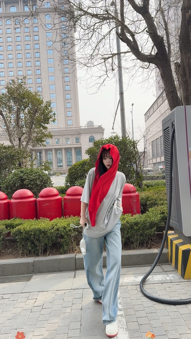 百搭休闲牛仔萝卜裤