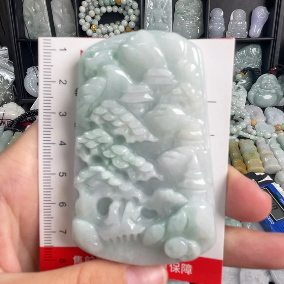 吊坠(不含链)未镶嵌翡翠微瑕