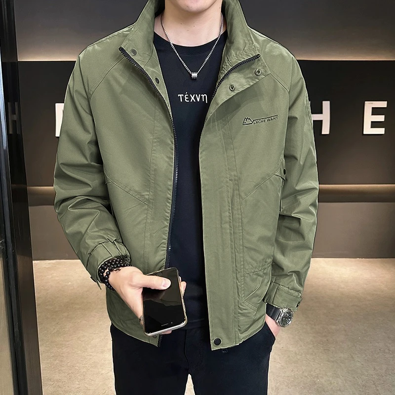 【立体剪裁】春季新款刺绣高级立领休闲夹克时尚外套M-C1