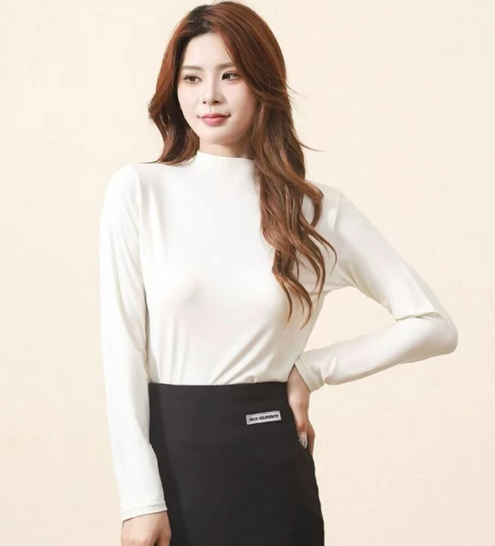 彬彬严选燕窝蛋白润肤保暖内衣上衣细腻柔软半高领打底衫女2.0