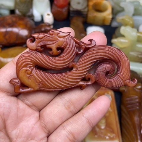 和田玉未镶嵌颈饰39