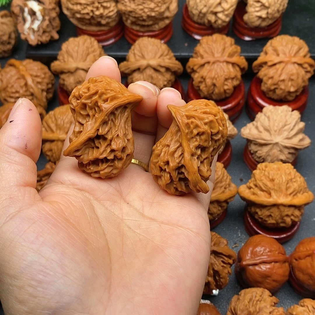 文玩核桃把件小鸟